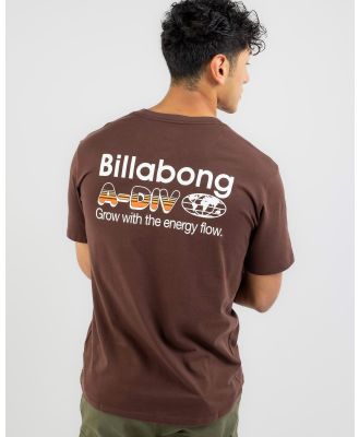 Billabong Men's Rise T-Shirt in Brown