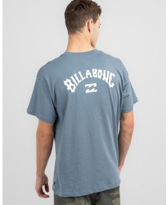 Billabong Men's Team Arch T-Shirt in Bleach Denim