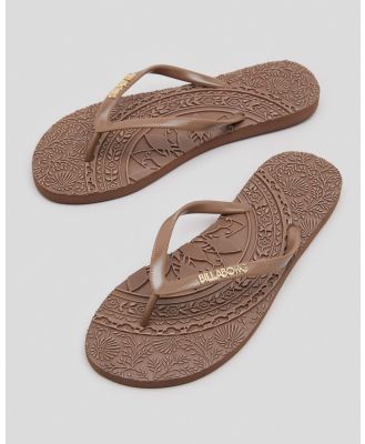 Billabong Women's Crystal Skies Thongs Shoes in Brown