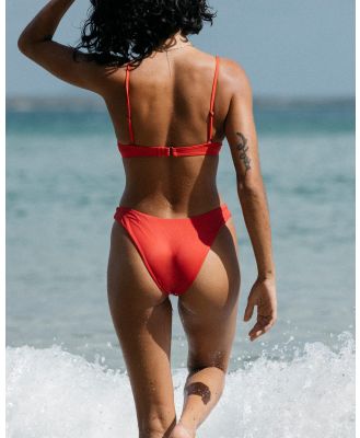 Billabong Women's Sol Searcher Hike Bikini Bottom in Red