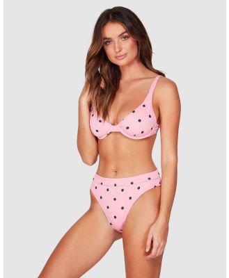 Billabong Women's Sure Thing Bikini Bottom in Pink