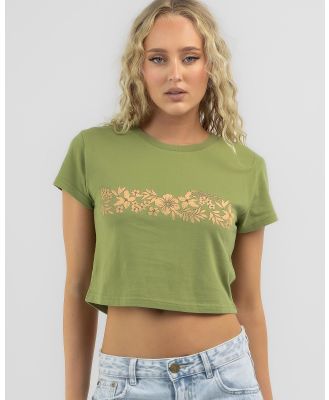 Billabong Women's Tahiti Cropped T-Shirt in Green