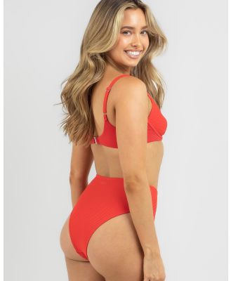 Billabong Women's Tanlines Hi Maui Bikini Bottom in Red