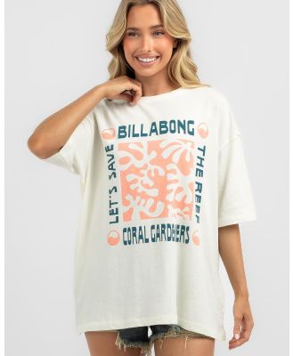 Billabong Women's True Boy Coral Gardener T-Shirt in Blue