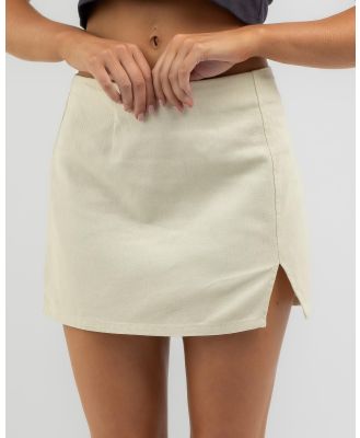 Billabong Women's Violeta Denim Skirt in White