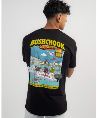 Bush Chook Men's On Tour Mandurah T-Shirt in Black
