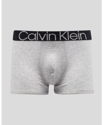 Calvin Klein Men's Eco Cotton Trunk Underwear in Grey