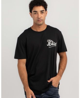 Calvin Klein Men's Future Motion Graphic T-Shirt in Black