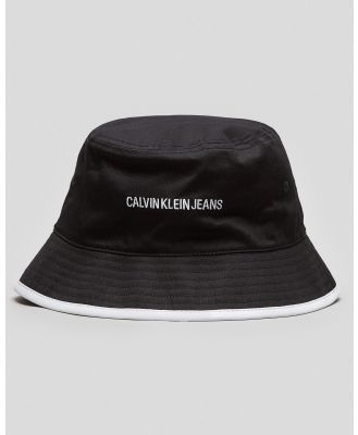 Calvin Klein Men's Institutional Bucket Hat in Black