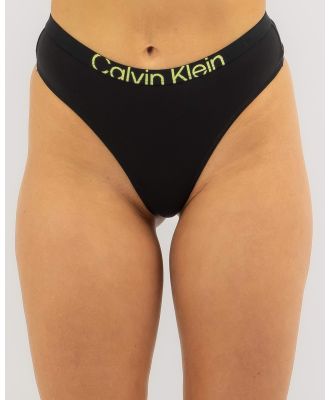 Calvin Klein Underwear Women's Future Archive Modern Thong in Black