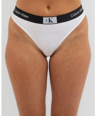 Calvin Klein Women's 1996 Cotton Modern Thong in White