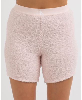 Calvin Klein Women's Ck One Plush Shorts in Pink