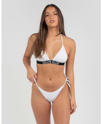 Calvin Klein Women's Intense Power Cheeky Tie Side Bikini Bottom in White