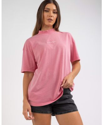 Calvin Klein Women's Monogram Washed Boyfriend T-Shirt in Pink