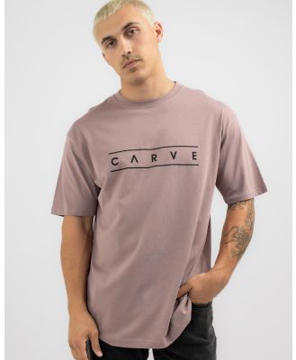 Carve Men's Snapper T-Shirt in Brown