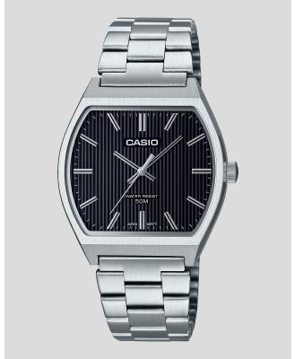 Casio Boy's Mtpb140D-1A Watch in Silver