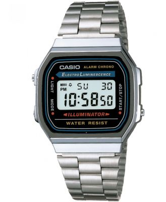 Casio Men's A168Wa-1 Vintage Watch in Silver
