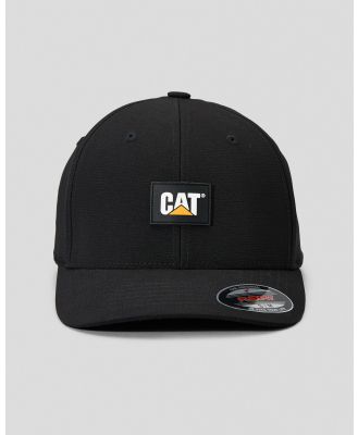 Cat Men's Label Ripstop Cap in Black