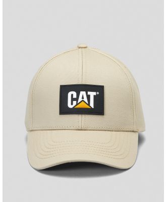 Cat Men's Logo Silicone Patch Cap in Brown