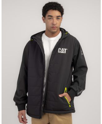Cat Men's Tech Hybrid Hooded Jacket in Black