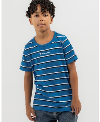 Champion Boys' Stripe T-Shirt in Blue