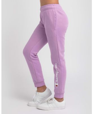 Champion Girls' Logo Track Pants in Purple