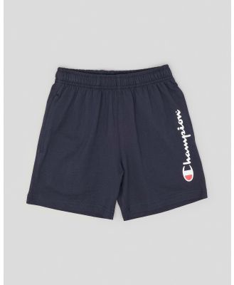 Champion Toddlers' Logo Jersey Shorts in Navy