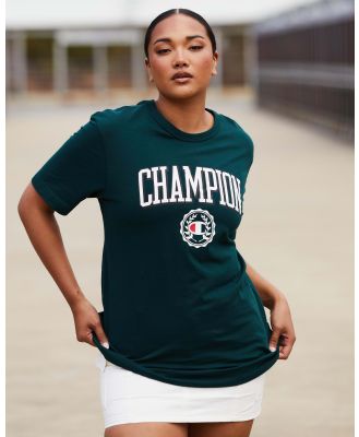 Champion Women's Graphic T-Shirt in Green