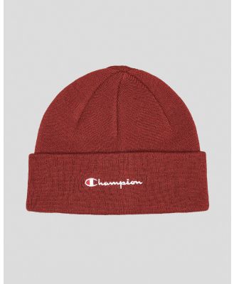 Champion Women's Logo Beanie Hat in Red