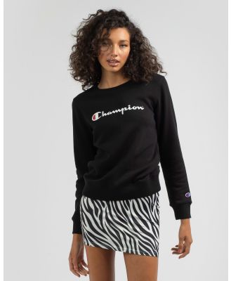 Champion Women's Logo Sweatshirt in Black