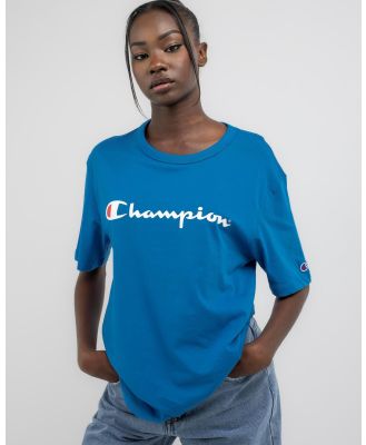 Champion Women's Logo T-Shirt in Blue