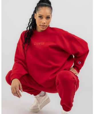 Champion Women's Rochester Base Crew in Red