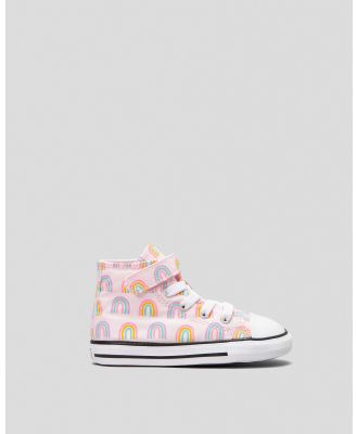 Converse Toddlers' Chuck Taylor All Star Easy-On Rainbow Shoes in Pink
