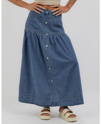 Country Denim Women's Clara Maxi Skirt in Blue