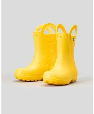 Crocs Kids' Handle It Rain Boots in Yellow