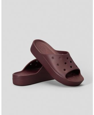 Crocs Women's Classic Platform Slides in Red