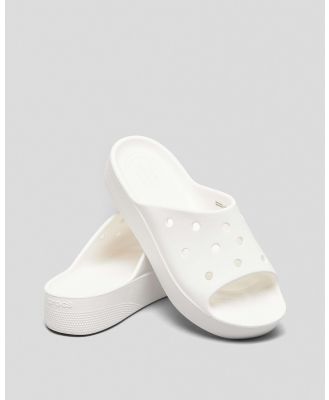Crocs Women's Classic Platform Slides in White