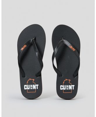 CU in the NT Men's Territory Thongs Shoes in Black