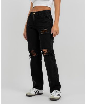 DESU Women's Hudson Ripped Jeans in Black