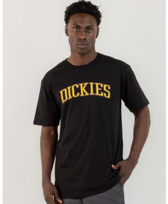 Dickies Men's Collegiate Tri-Colour T-Shirt in Black