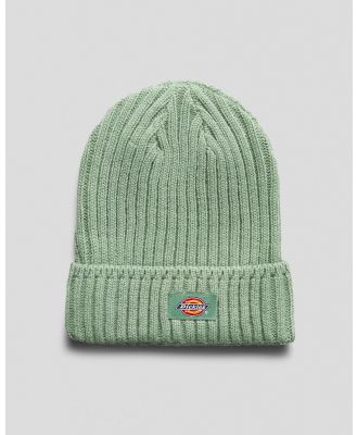 Dickies Women's Classic Label Beanie Hat in Green