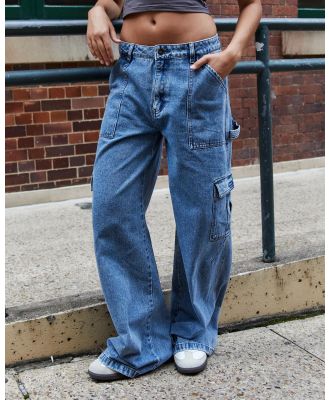 Dickies Women's Voss Aged Denim Jeans in Blue