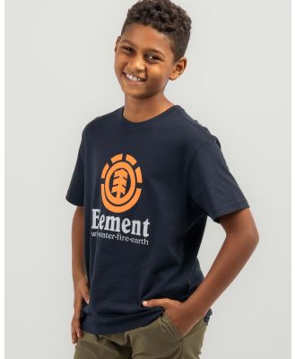 Element Boys' Vertical Youth T-Shirt in Navy