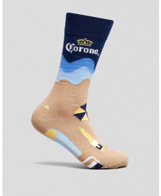 FOOT-IES Men's Corona Beach Scene Socks