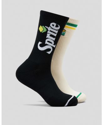 FOOT-IES Men's Sprite Sneaker Socks 2 Pack in Black
