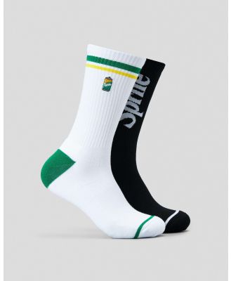 FOOT-IES Men's Sprite Sneaker Socks 2 Pack in White
