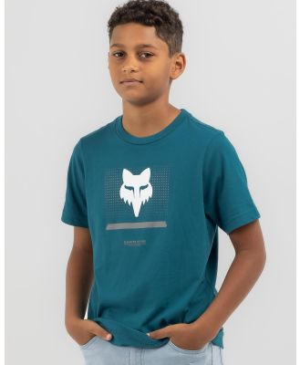Fox Boys' Optical T-Shirt in Blue