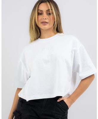 Fox Women's Wordmark Os Crop T-Shirt in White