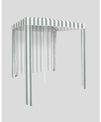 Get It Now Hamptons With Back Wall Beach Cabana in White