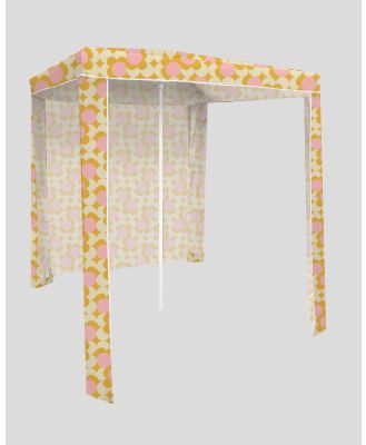 Get It Now Retro Dot Beach Cabana With Roll Up Back Wall